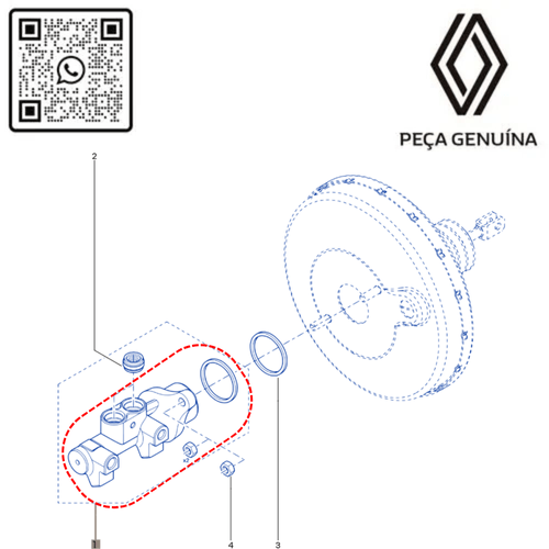 RN 12629R 460112629R CILINDRO MESTRE DE FREIO KAN IICAPDUS CABS+PARADA EM SUBIDA - 4